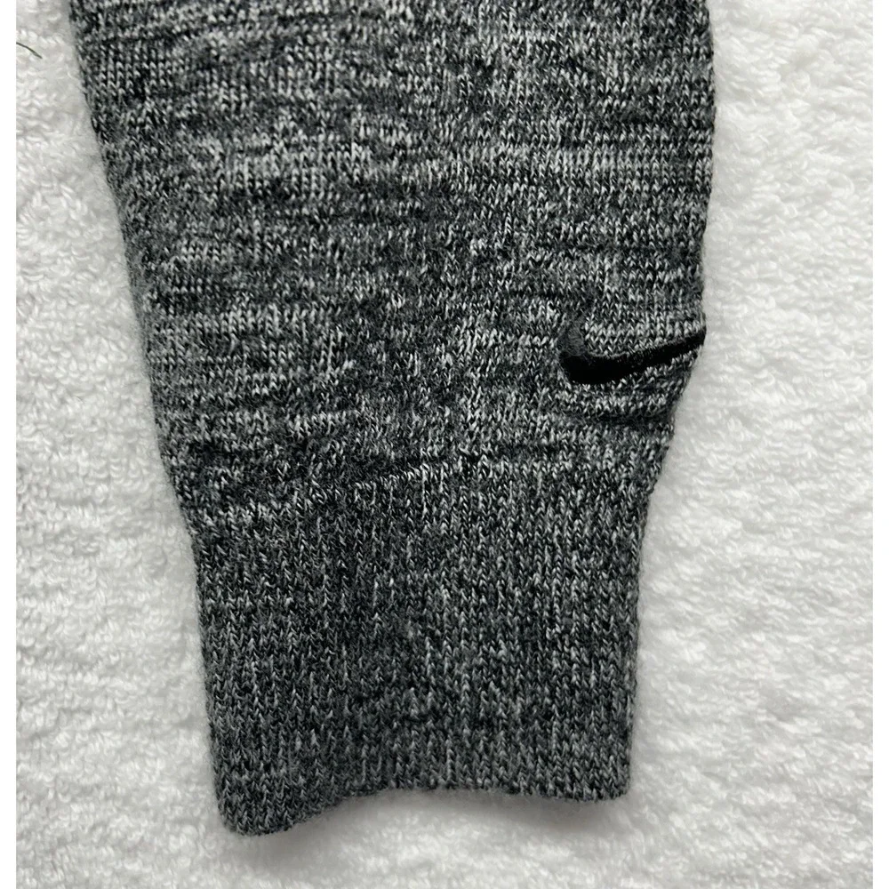 Nike Womens Size M Gray Long Sleeve 1/2 Zip Wool Blend Sweater (L8)